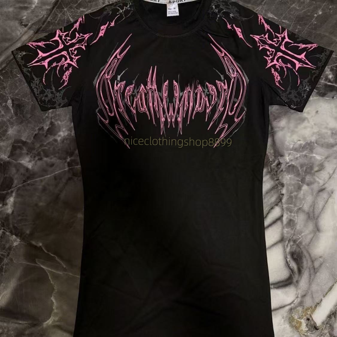 Men's tshirt designer Y2k Gothic tees Breathedivinitys hoodies gym sports oversized short sleeve men bone splitter divinitys quick dry breathab