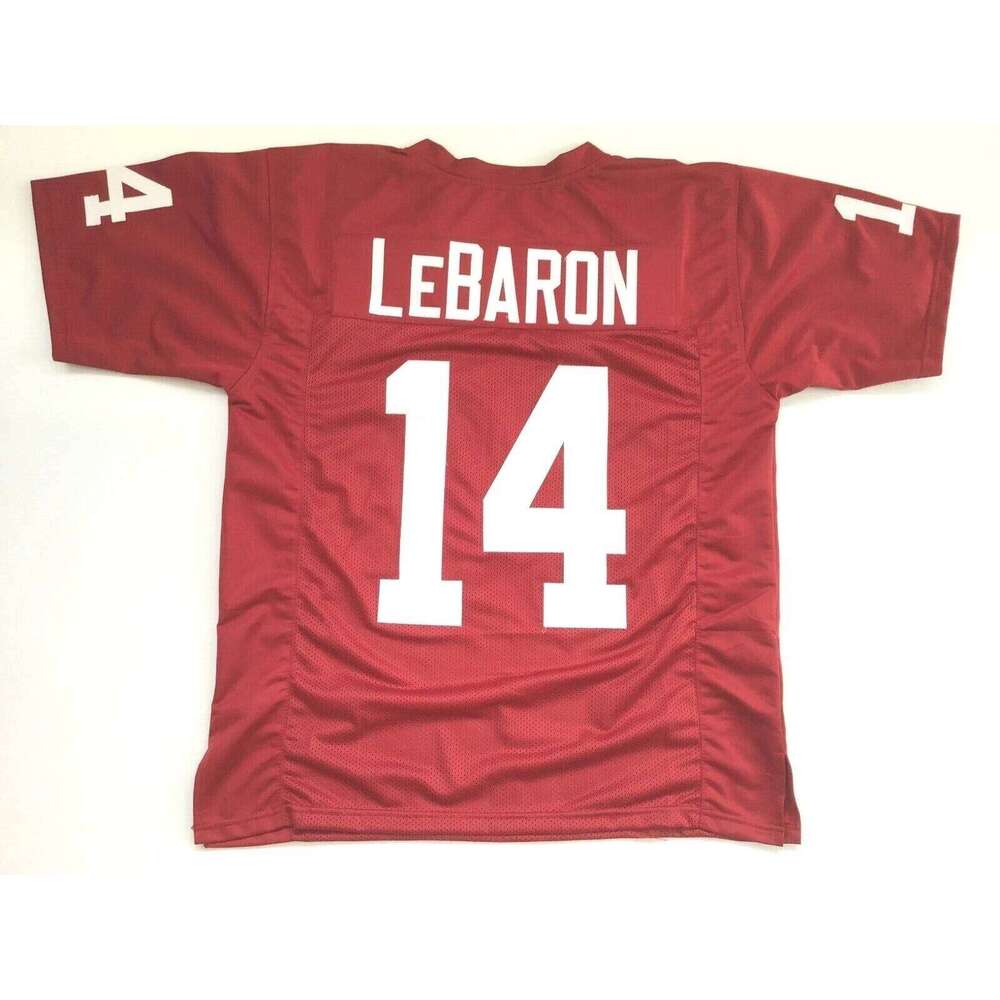CUSTOM Sewn Stitched Eddie LeBaron Burgundy Football Jersey Add any name number size XS-5XL 6XL