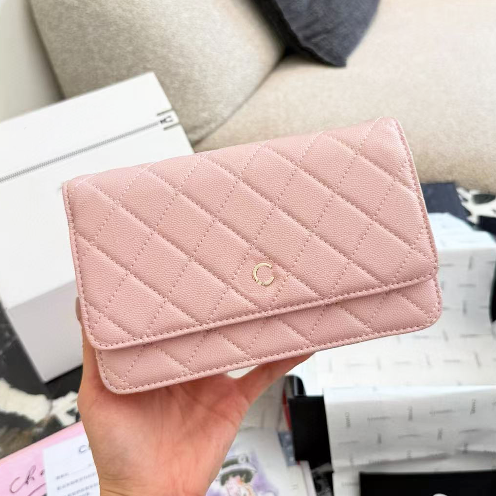 Top quality Designer bags Luxury bag woc bag Womens Chain wallet envelope Bag sheepskin caviar Shoulder bag diamond pattern handbags crossbody bag C