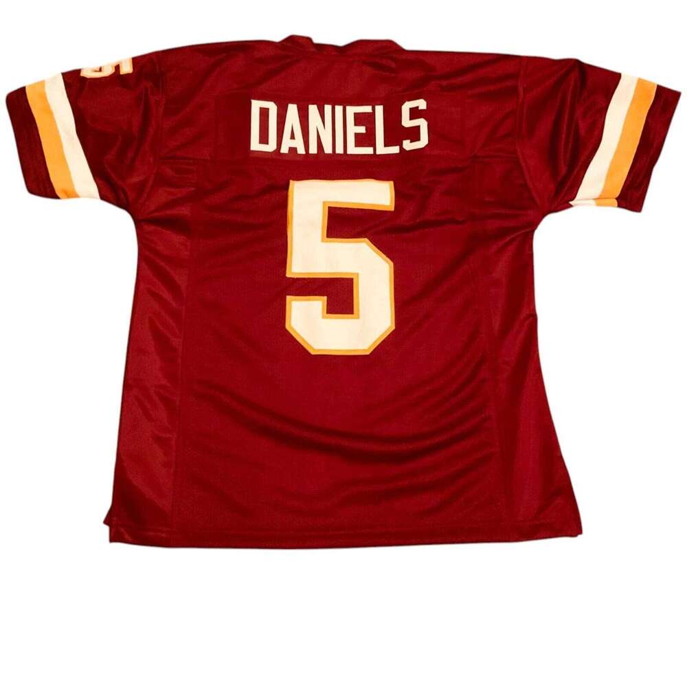 #5 Sewn Stitched Custom Burdundy Football Jersey Add any name number size XS-5XL 6XL