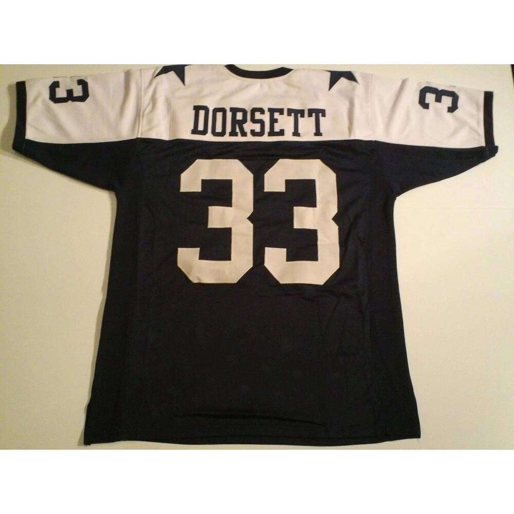 CUSTOM Sewn Stitched Tony Dorsett Thanksgiving Navy Football Jersey Add any name number size XS-5XL 6XL