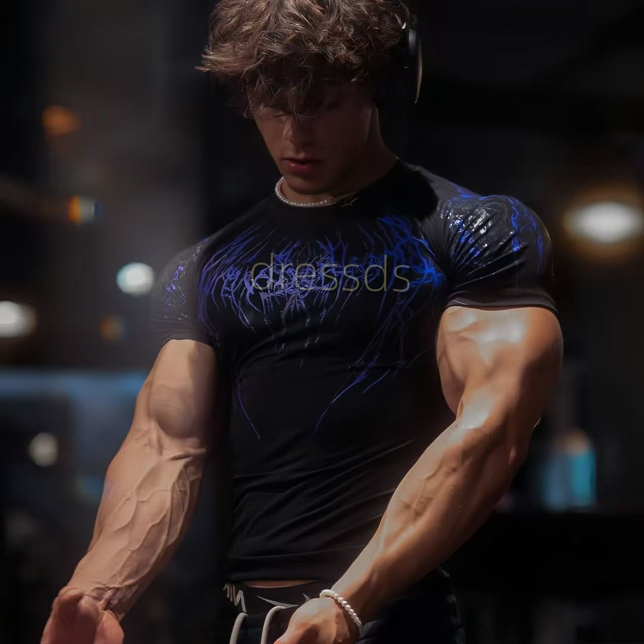 Men's T Shirts Designer Y2k Gothic tees Breathedivinitys Shirts gym sports oversized short sleeve men bone splitter tee divinitys Joggers short