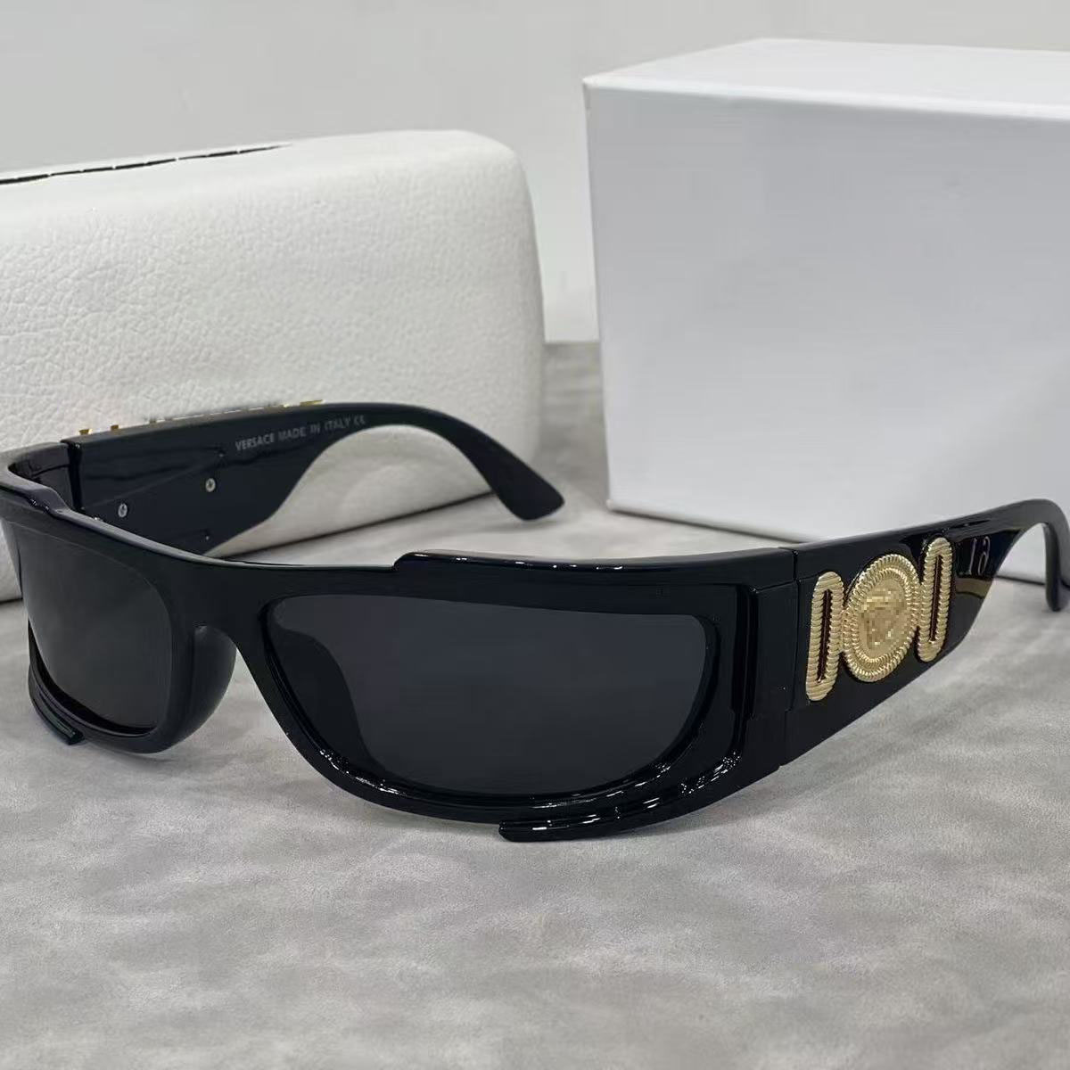 VE4446 VE4361 homme lunettes de soleil de luxe concepteur noir Sport lunettes en plein air cyclisme mode lunettes de soleil avec boîte