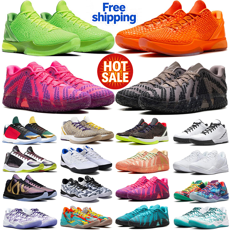 Avec boîte chaussures de basketball homme femme baskets designer mambas rouge blanc noir Multi Or Violet baskets sport extérieur