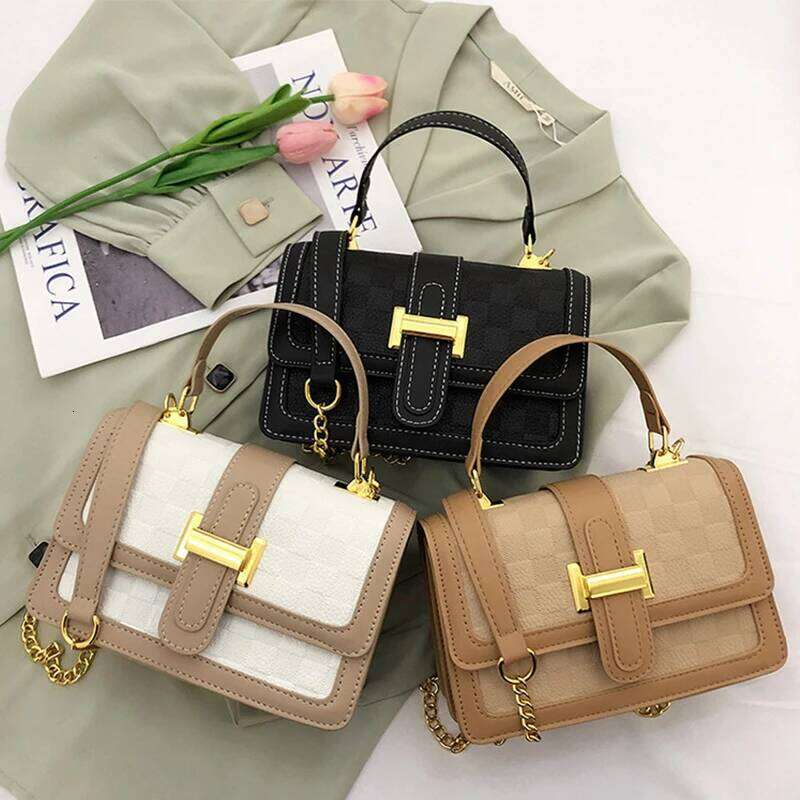 QUEENSHOW Haute Qualité Nouvelles Femmes Sacs En Cuir Vintage Chaîne Unique Épaule Designer Messenger Sac Sacs À Main et Sacs À Main Luxe XJ26010
