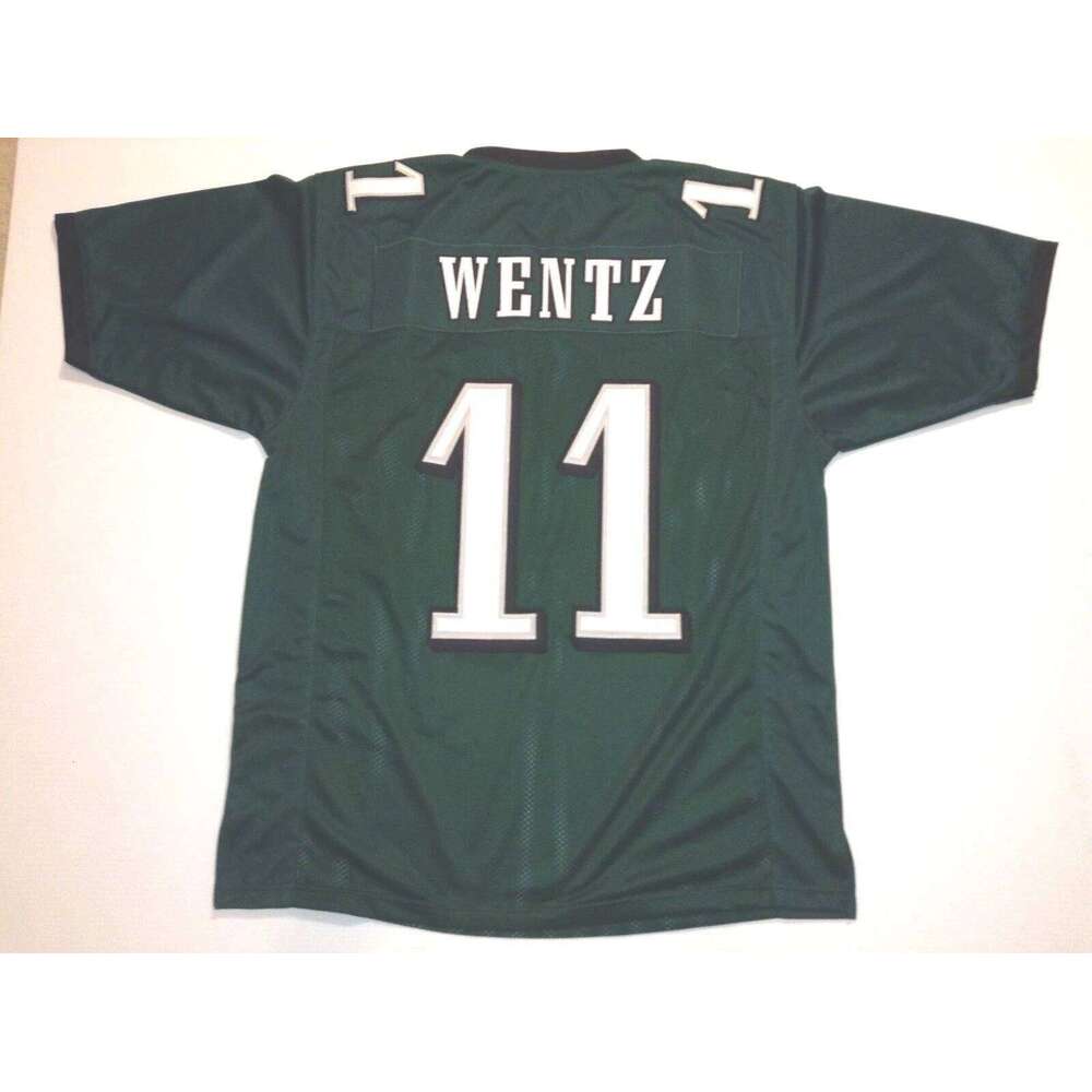 CUSTOM Sewn Stitched Carson Wentz Greeen Football Jersey Add any name number size XS-5XL 6XL