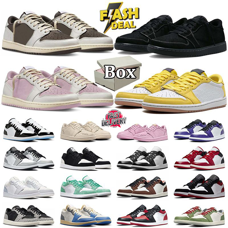Designer for Men Women 1 Basketball Shoes Sneaker Black Phantom Gym Red Bred Toe Court Purple Game Royal Outdoor Sports Trainers Sneaker With Box