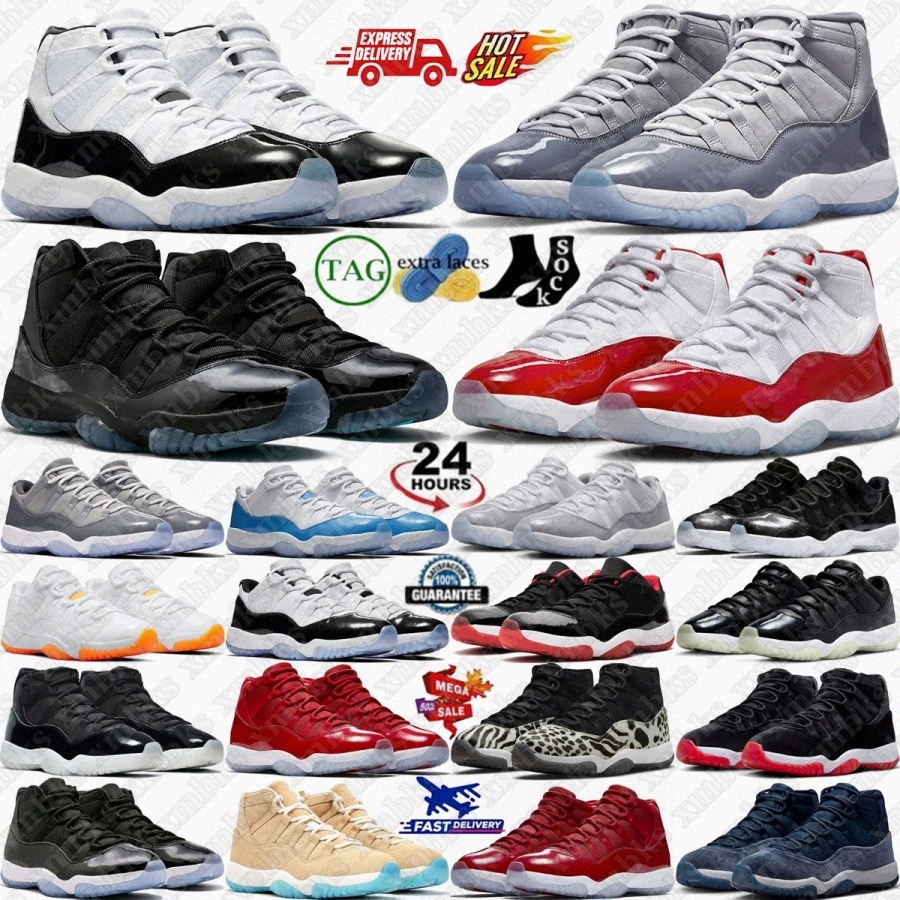 Basketball Shoes 11 Sneakers 11s j11 Cool Grey Cherry Concord Gamma Blue Mans B Rare Mens Pearl Mojave Jubilee 25th Anniversary DMP Gratitude Spa-image-901522666