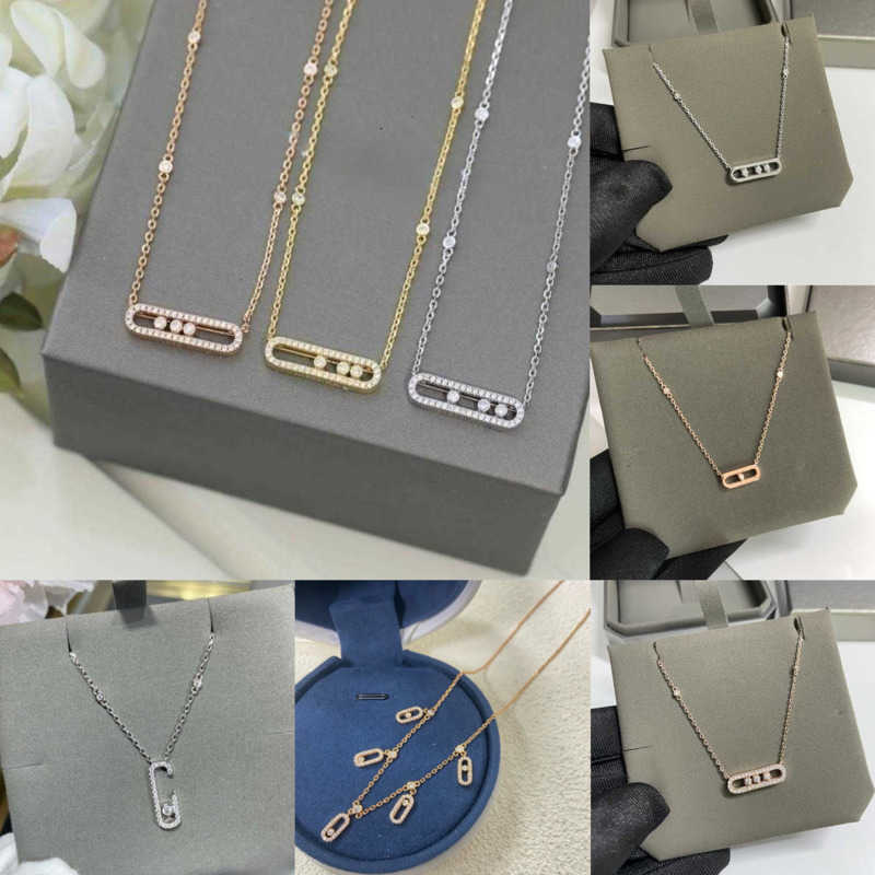 Collier de mode de luxe pendentif chaîne bijoux de créateur 925 en argent sterling Ellipse colliers zircon accessoires cous pour fête anniversair
