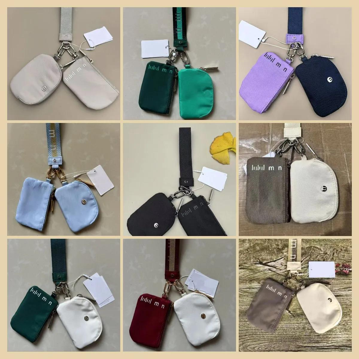 Designer Bag Keychain Fashion Women Mini Yoga Wrist Bag Lightweight High Street Trendy Coin Purse Solid Color Unisex Top Quality Key Pouch