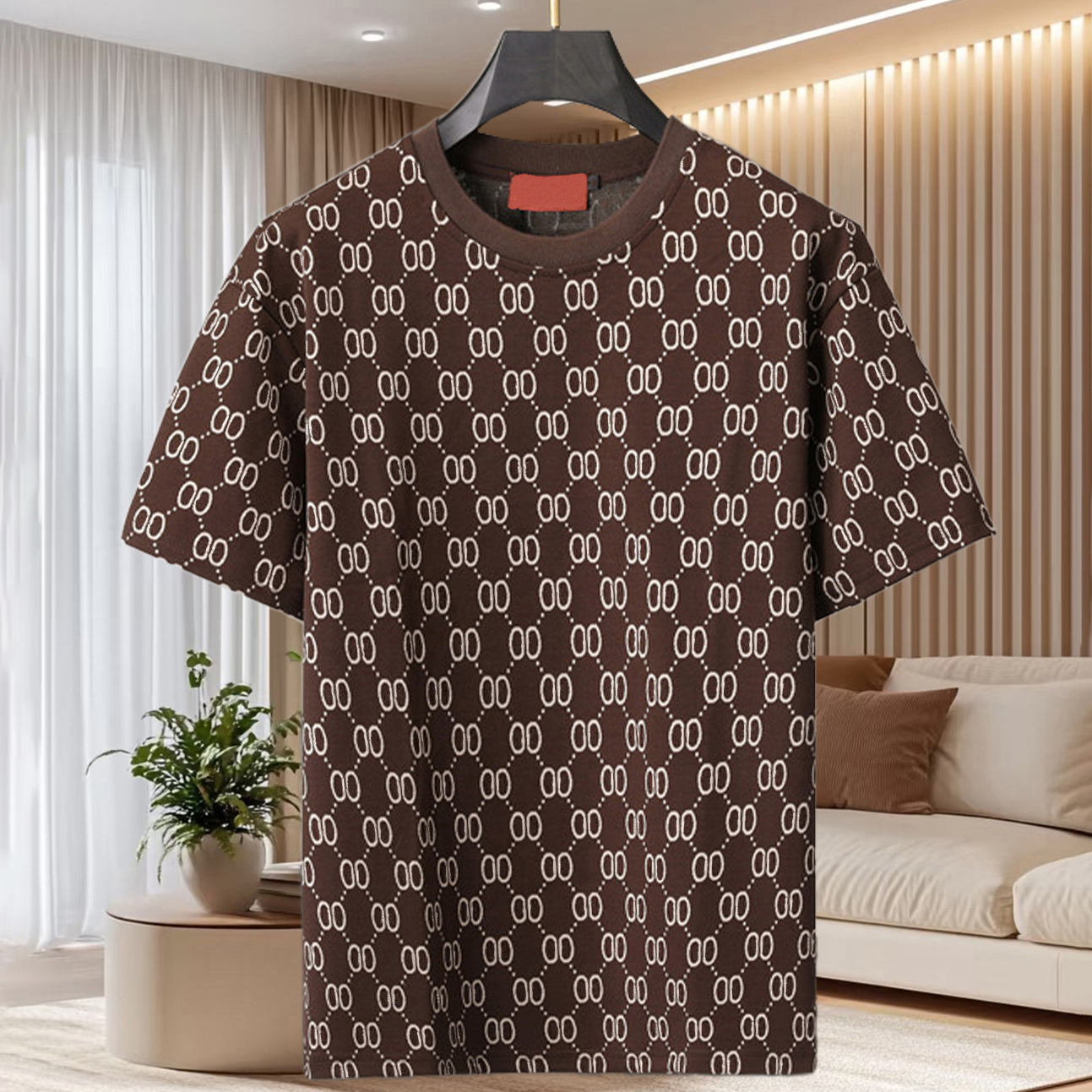 T-shirt de créateur de haute qualité, t-shirt classique avec lettre imprimée à la mode, T-shirt pour hommes, polo, col rond, T-shirt 100% pur cot