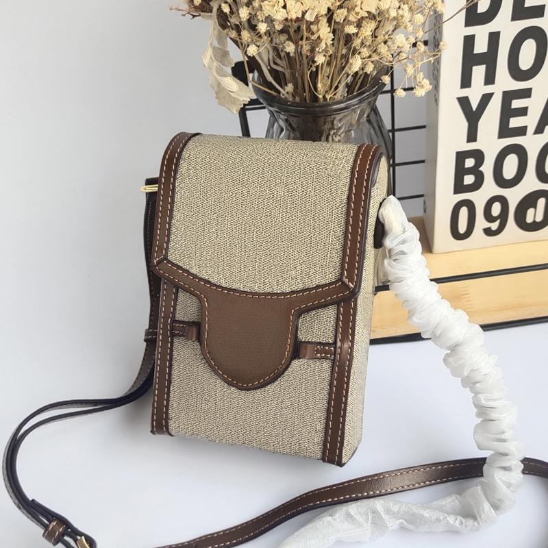 Livraison gratuite 1955 Horsebit téléphone sac à main denim messager sacs boucle dorée sous les bras sacoche lettre imprimée fronde unique épaule