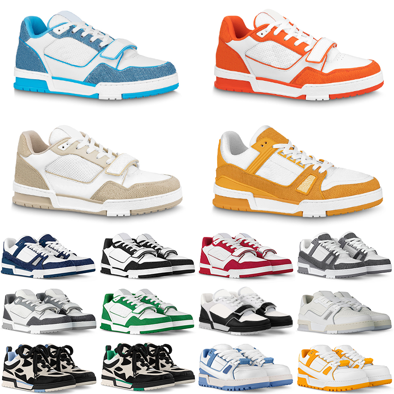 With box Designer Basketball shoes men women Fashionable and Versatile Luxury trainers Casual Sneaker Low denim canvas Large size