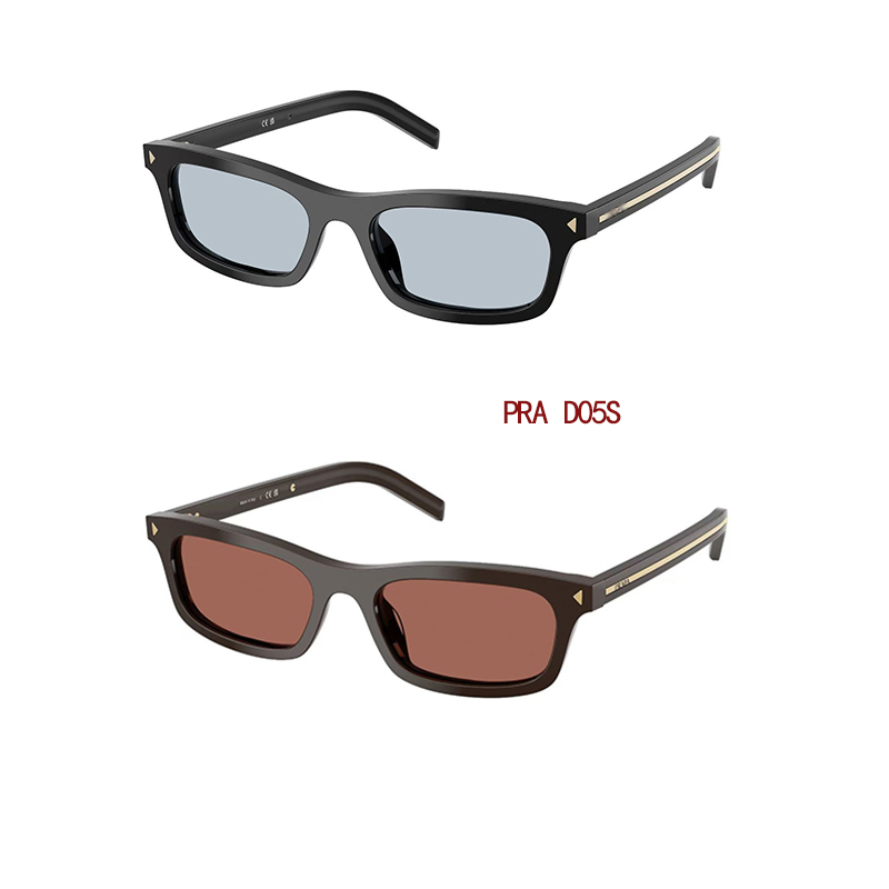 Men and Women designer sunglasses SPR D05S with oval-shaped frames chrome-plated glossy decorative strips Fashionable outdoor protection luxury e
