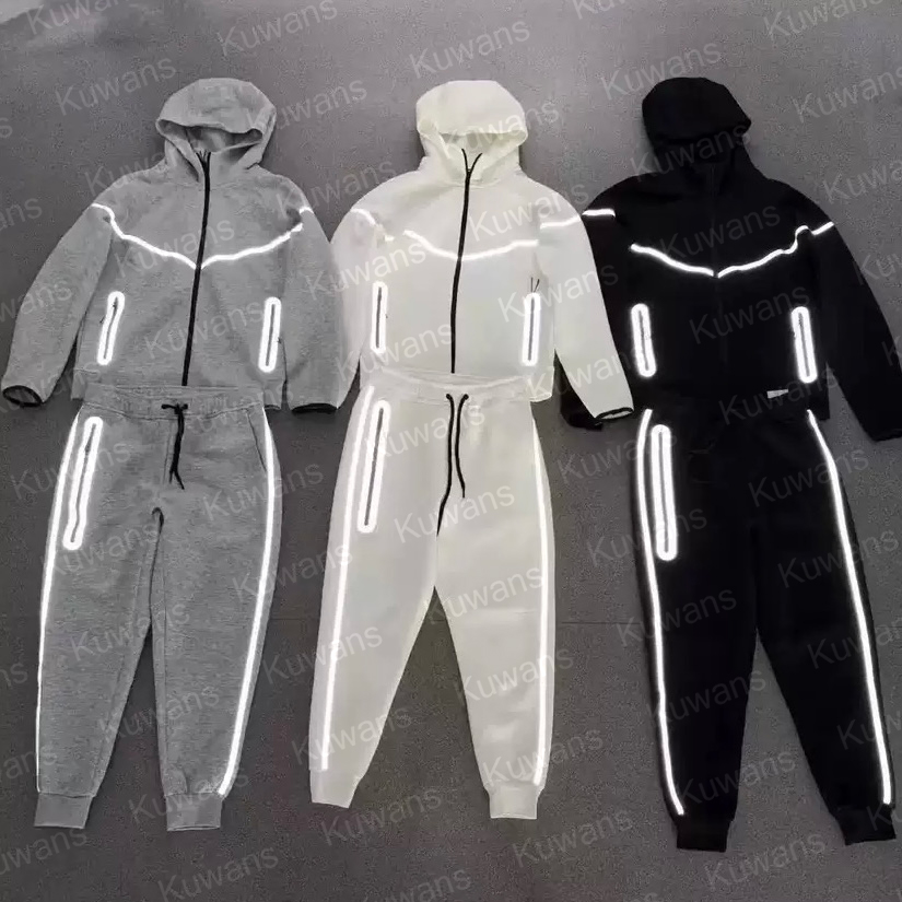 Designer Men Tech Fleece Tracksuits Mens Hoodie + Pants Gym Sets Sportwear Windrunner Reflective Women Jackets Techfleece Yoga Winter 2 Piece Runnin