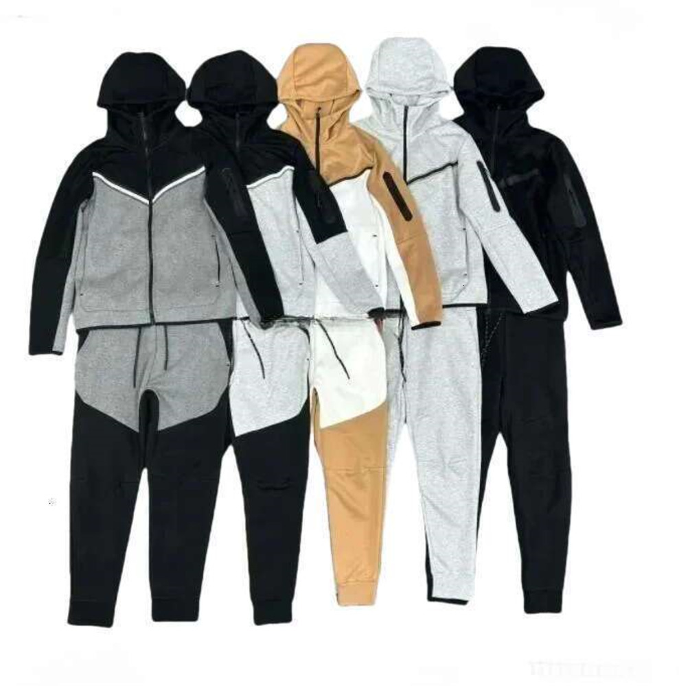 2026 Mens Womens Hoodies Pants Jackets Tech fleece Full Zip Hooded Sweatshirt Loose Man Black White Grey Sports Suit pyqx