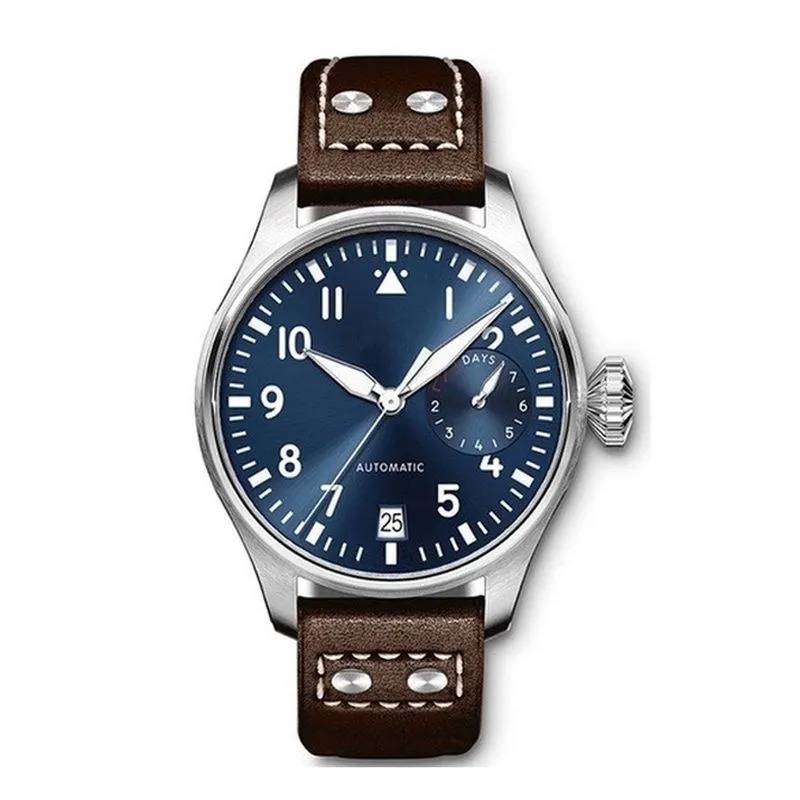 U1 Top AAA Montre de Luxe Designer Portugies Homme Automatique Mécanique Grande Classique Pilote Le Prince Véritable Cuir Montre Homme Gros