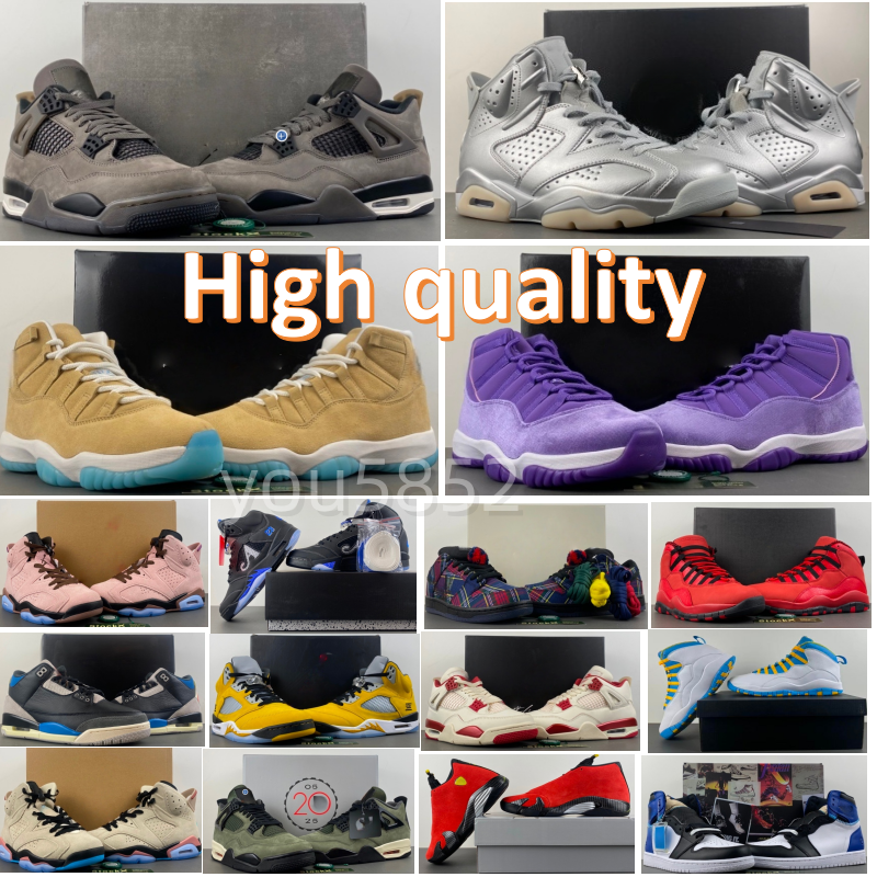 Real carbon fiber High quality designer basketball shoes Gamma Blue Cave Ston Dark Mocha 4 11 Brick Melo 5 Nigel Sylvester Awake women mens trainers