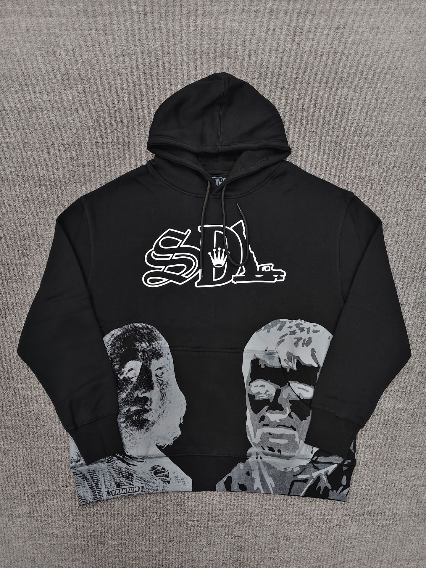 Mens Hoodies Sdl Hoodie Trending 2025 Sdl Blue Strips Black Senior Cotton Hoodie High Quality Collection Streetwear Hiphop Retro Street Rock Style C
