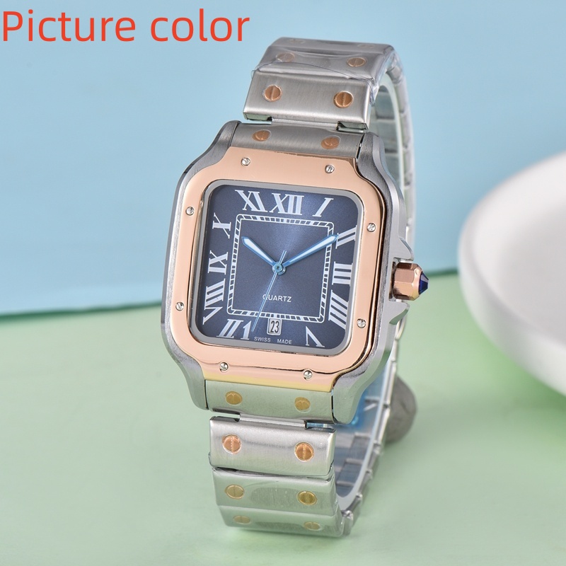 Car Wrist Watches for 2026 New mens Watches Three needles Quartz Watch High Quality Top Luxury Brand designer Clock Steel Strap Fashion Tan Luxuriou
