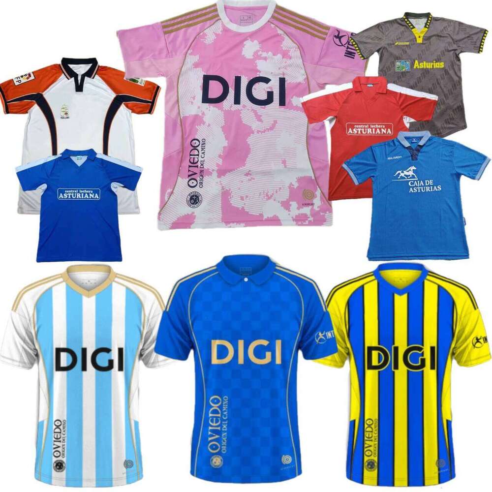 Real Oviedo 2025 2026 Retro Classic 1990 1991 1996 1997 football jersey ILYAS RONDON HASSAN F.VINAS S.CAZORLA DENDONCKER E.BAILLY CARMO 25 26 soc