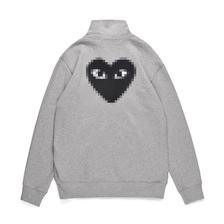Commes DeGrasons Hoodie Designer Pullover Unisex Sweatshirt Heart Printed Embroidery Cotton Fashion Long Sleeve Jackets