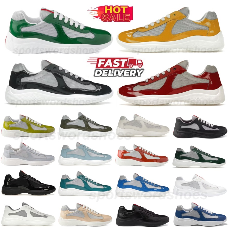 Big Size 48 Designer American Cup Casual Shoes For Men Women Low Red Sneakers Luxury Trainers Americas Sneaker Rubber Fabric Outdoor Comfortable Wal