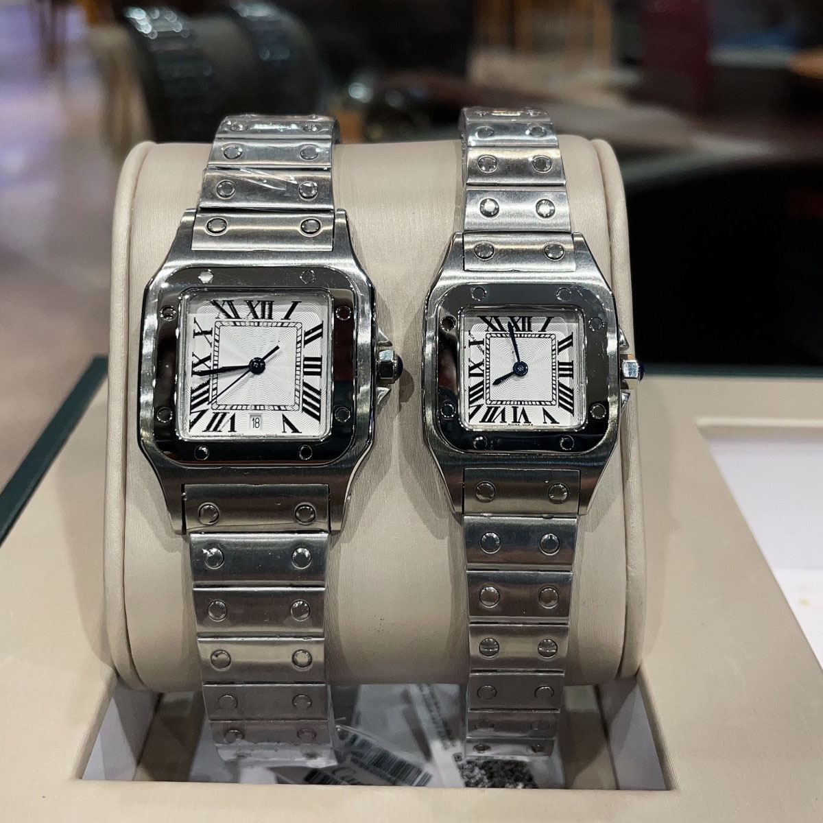 montre montre de créateur pour femmes hommes quartz carré 31MM/26MM squelette luxe cadran Rome étanche 904L montres-bracelets en acier inoxydable