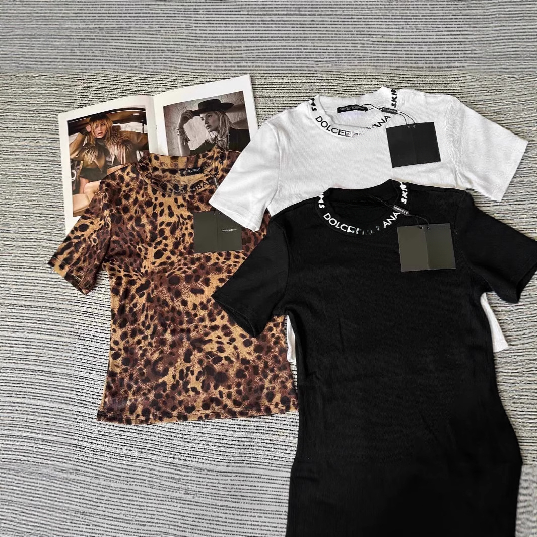 T-shirt de luxe vente chaude commerce extérieur logo lettre impression col rond coupe ajustée pur coton T-shirt chemise de base
