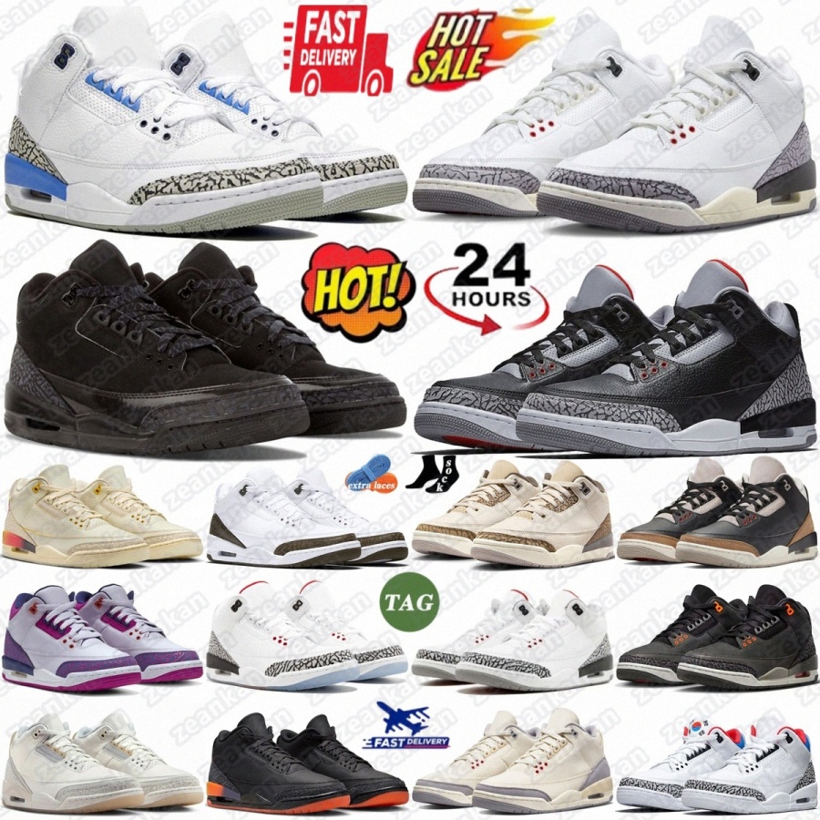 j3 Basketball Shoes Designer 3s Trainers Pure Money Black Cement Cat White Reimagined Rare Family Affair Fear Pack Desert Camo Craft IvkIso#-image-971865603