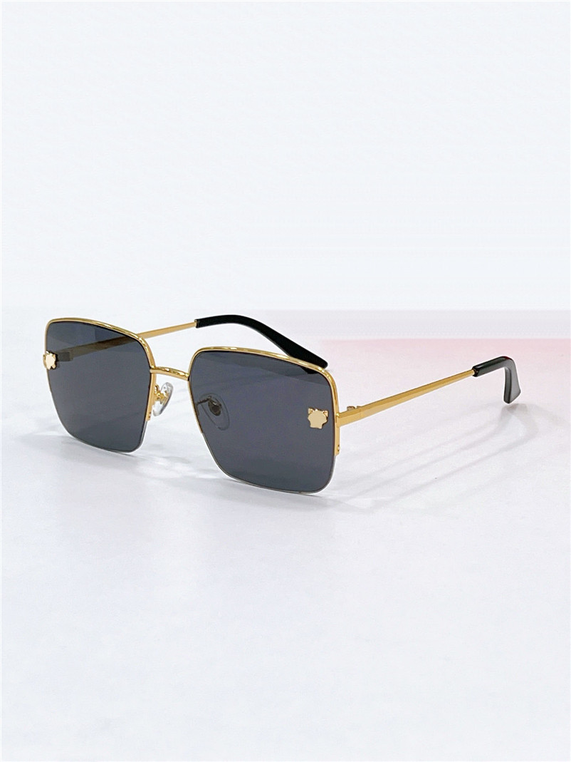 New fashion design square sunglasses 0333S metal half-frame simple and popular style versatile and easy to wear outdoor UV400 protection eyewear