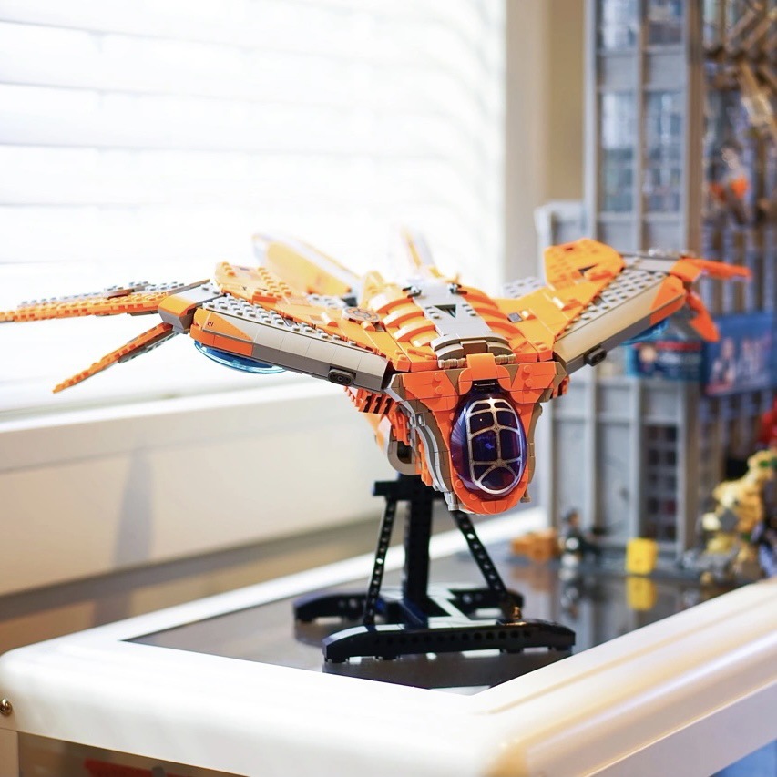 Cross-level Superhero Galaxy Guardians Ship 76193 Creative Assembly Building Block Set Toy - Free Shipping M260309-image-1096807730