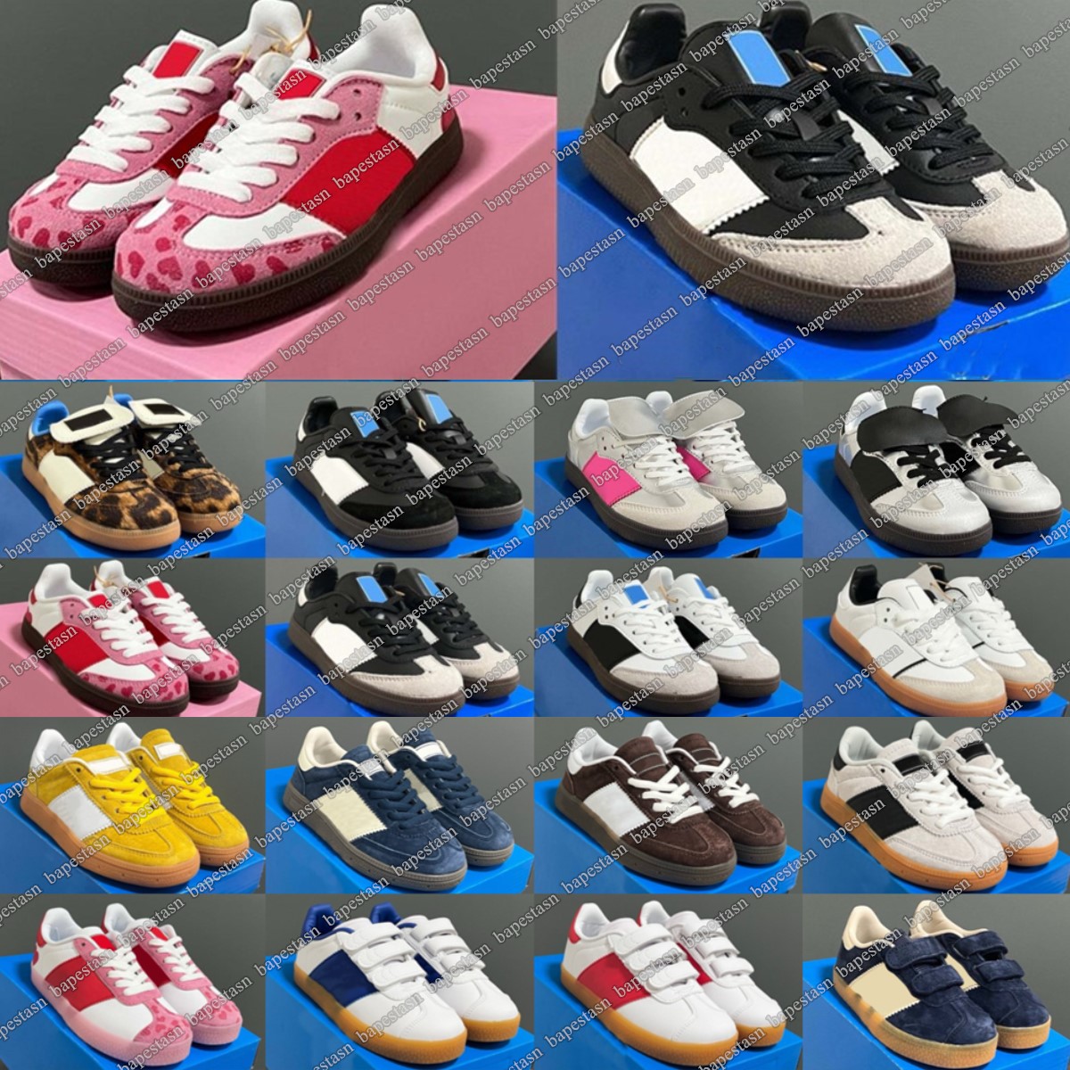 Designer Kids Running Shoes toddler Sneakers youth boys girls Workout Trainning Shoe Runner pink blue Black White Sports Trainers-image-995108463