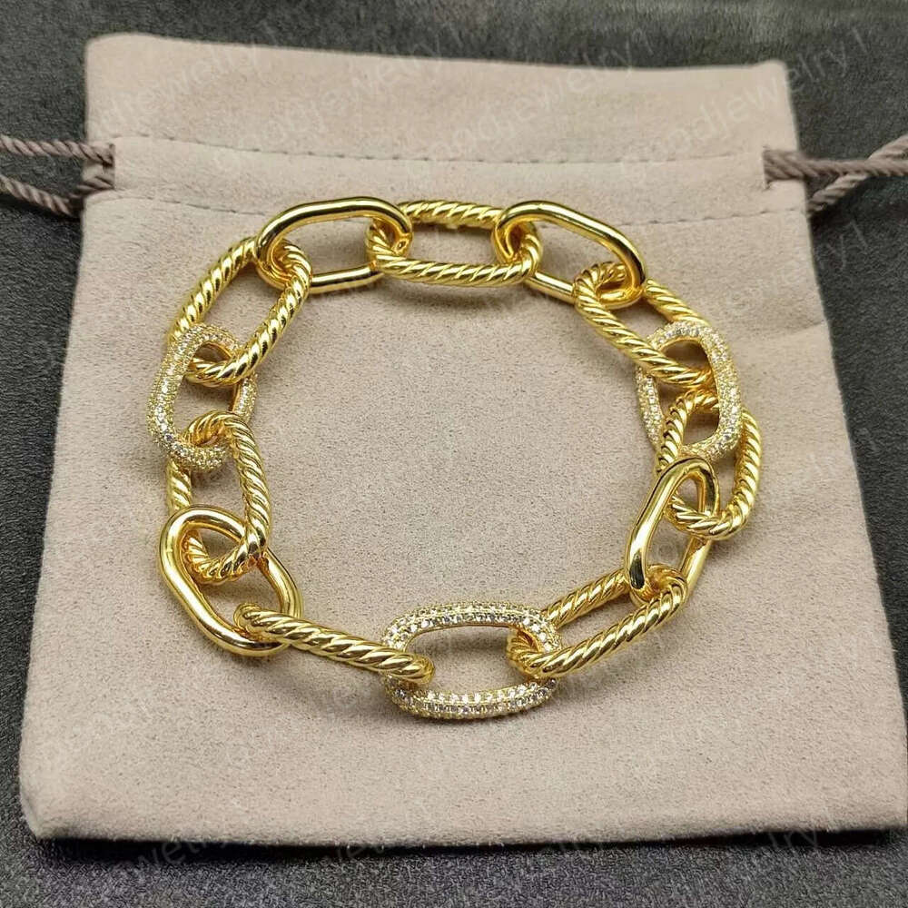 Davidlys Niche David Yourman Yurmab Designer Bracelets K Gold Buckle Chain Classic Punk Silver Luxuryyurmabs Bracelet Street Retro Women E6c 2B1
