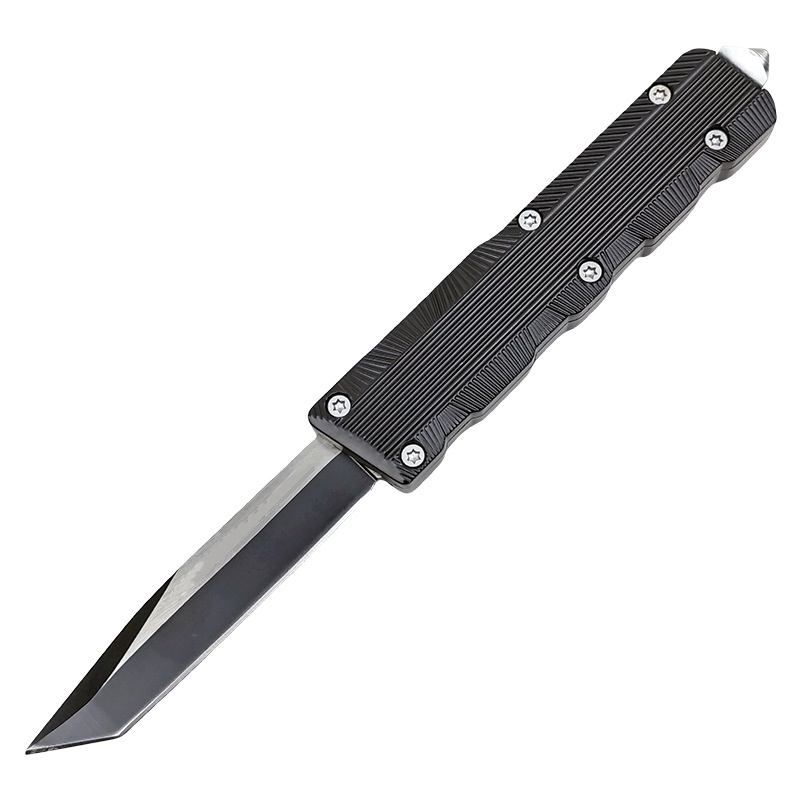 Free shipping new model aluminum alloy black unpacking and opening knife mini portable portable portable push metal knife-image-1092222181