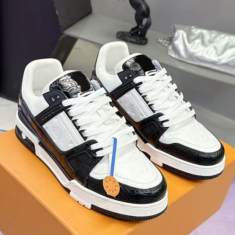 Baskets de luxe pour hommes et femmes, double couche, rouge et blanc, chaussures de course de styliste pour hommes, chaussures décontractées, en