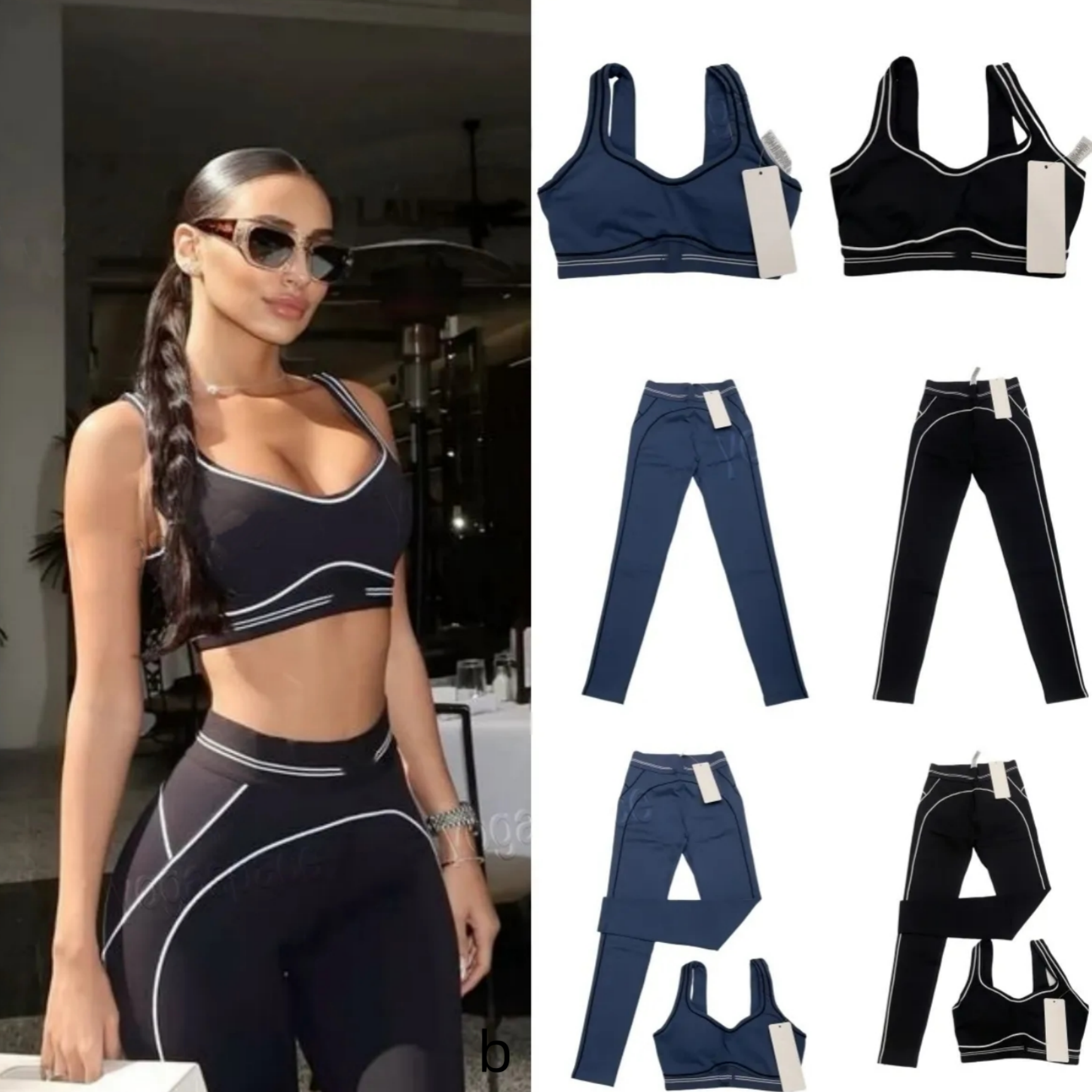 yoga set 7/8 high-waist Heart Throb Bra Leggings line up suit up ignite intuition bootcut oftsculpt foldover flare matching sets alignment leggin-image-1091736276