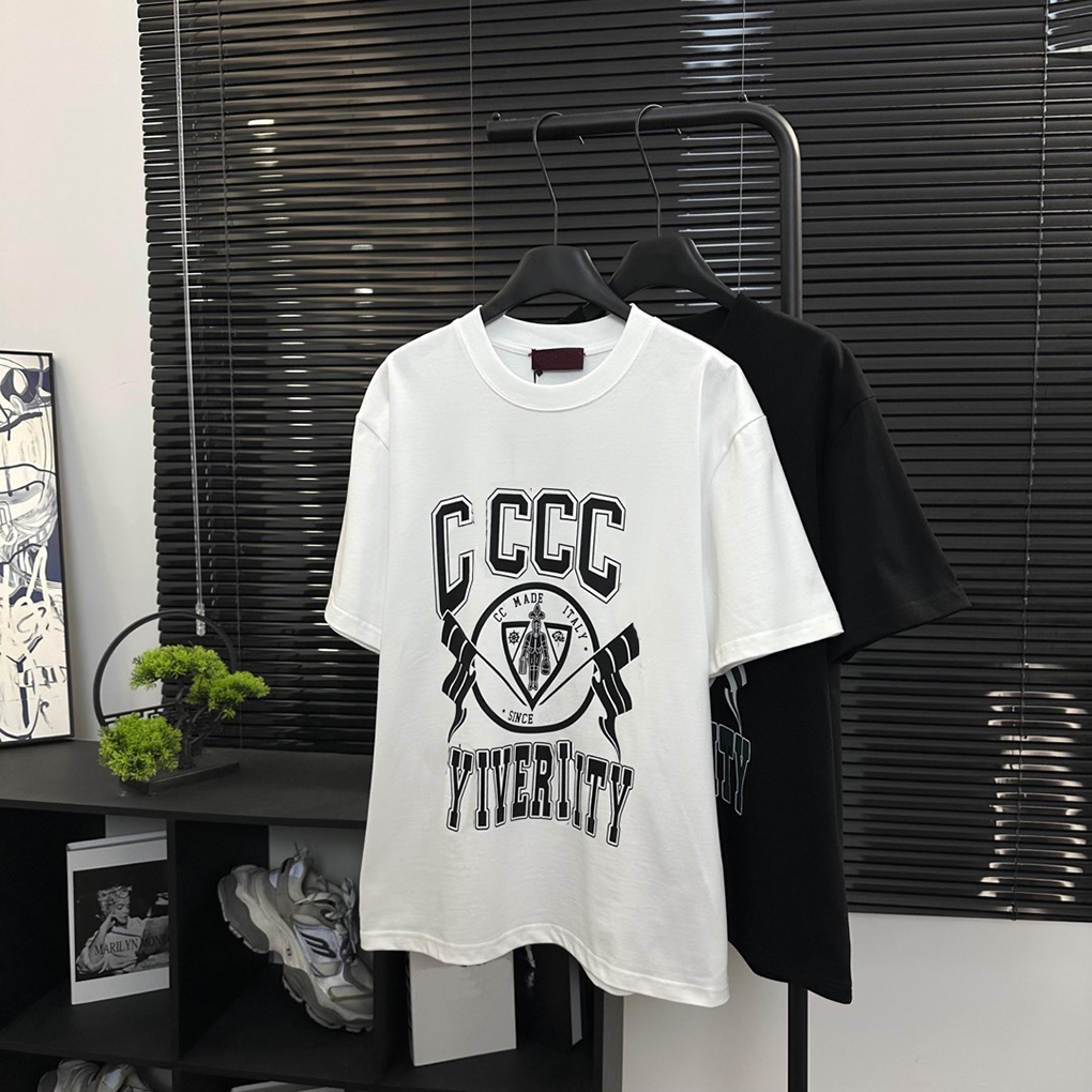 New Mens Designer T Shirt Streetwear Tee Letter Print Fashion Mens Womens Shirts Street Tops Cotton Clothes Men tshirt Casual t-shirt EU size S-2XL