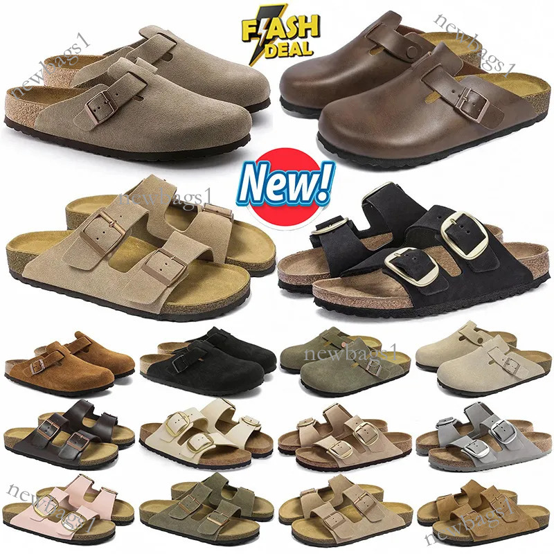 Chaussures d'hiver de créateurs pour hommes pantoufles femmes mocassins de luxe sandales plates en daim fourrure d'été noir burkingstock sabot mu