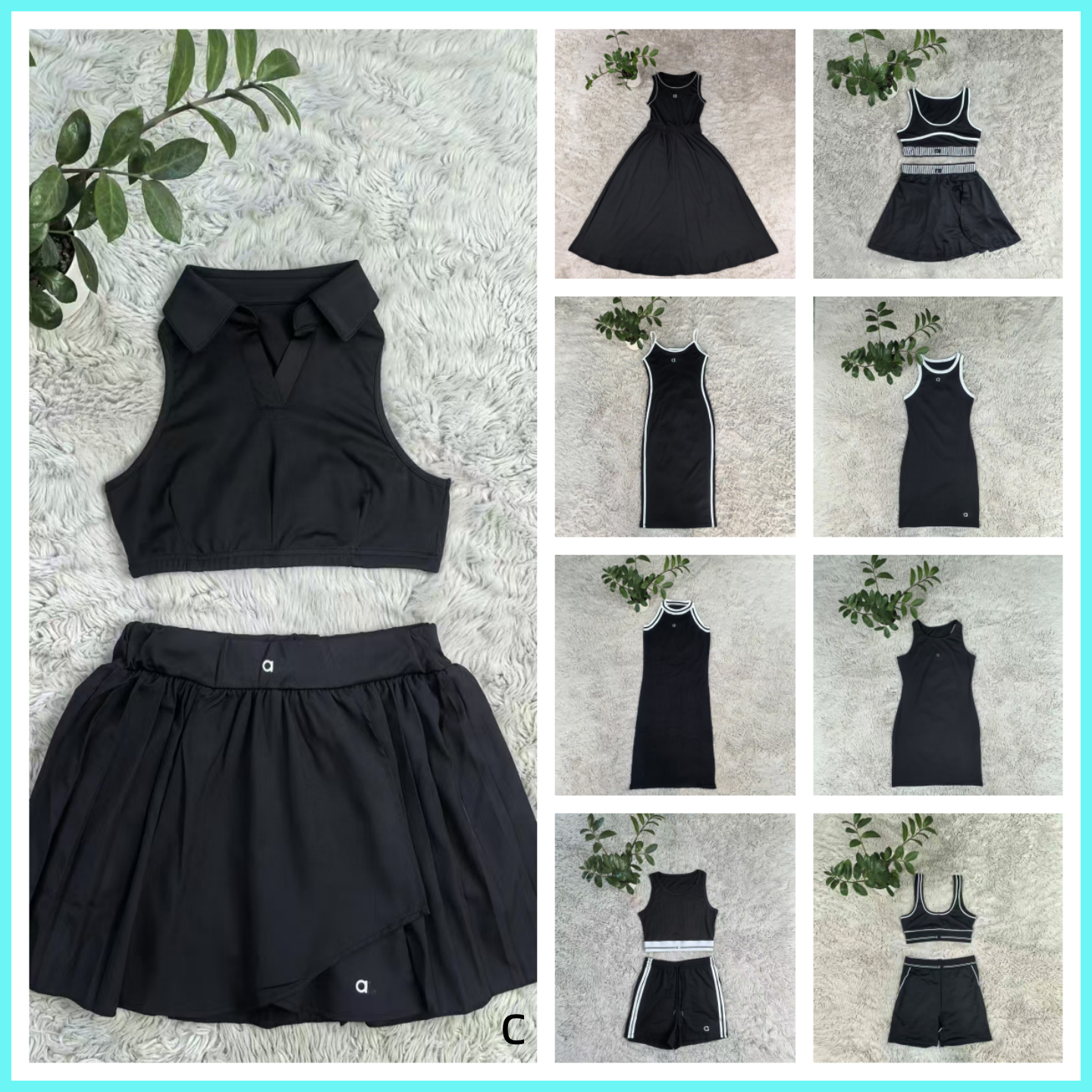 skirts women set luxury dress skirt tennis skirt black short dress for women designer tennis skirt knit set-image-1091831836
