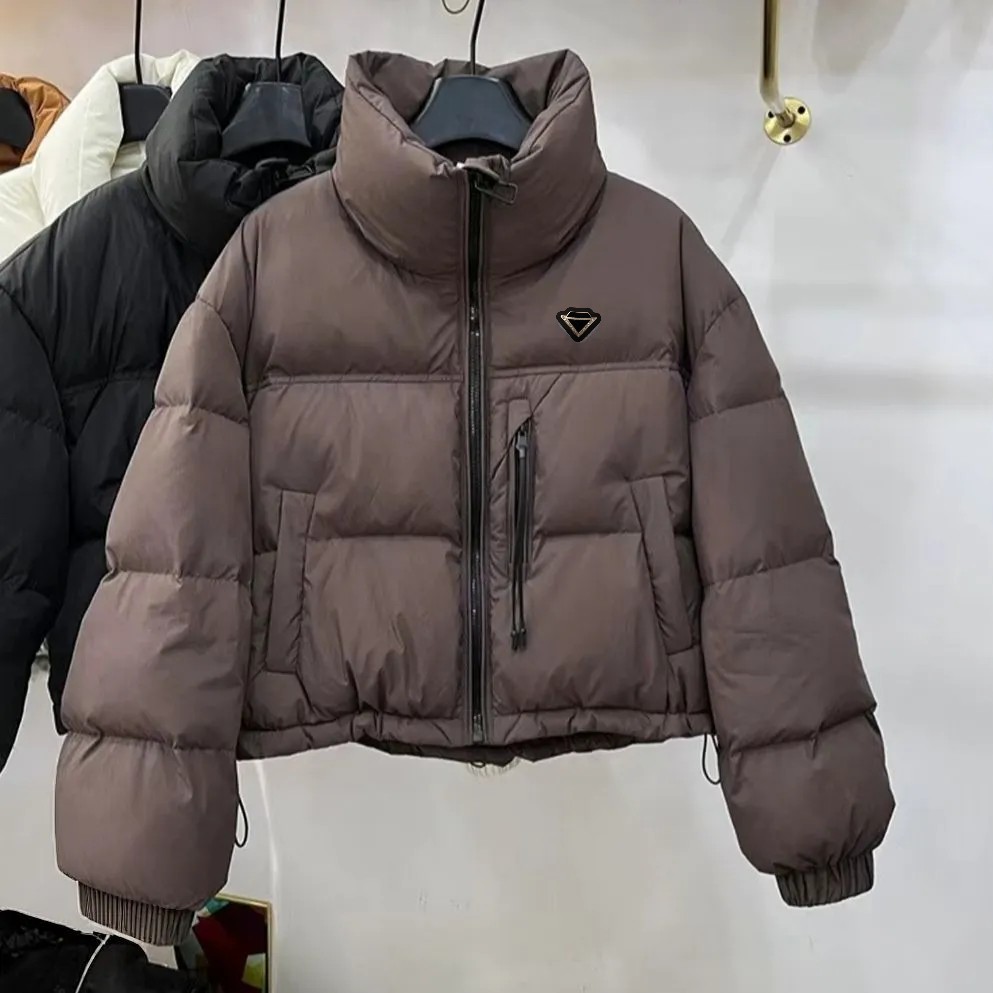 Women's designer down jacket women's fluffy jacket long sleeved designer women's slim fit jacket down jacket windbreaker short coat w