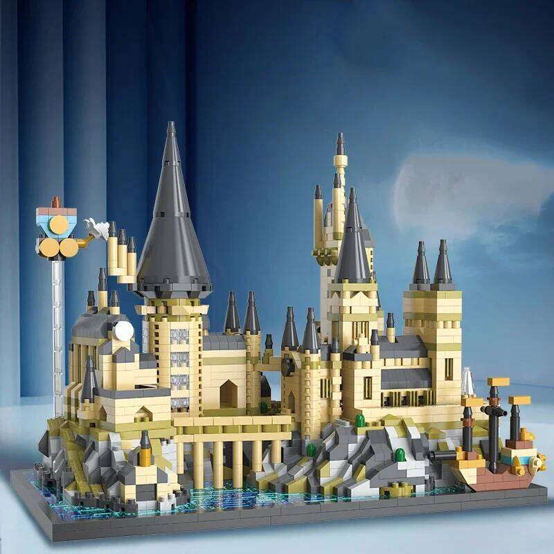 Building Blocks Hogwarts Castle Moive Magic World DIY Assembly Model Mini Bricks Figure Toys for Christmas Gift K260311-image-1097061779
