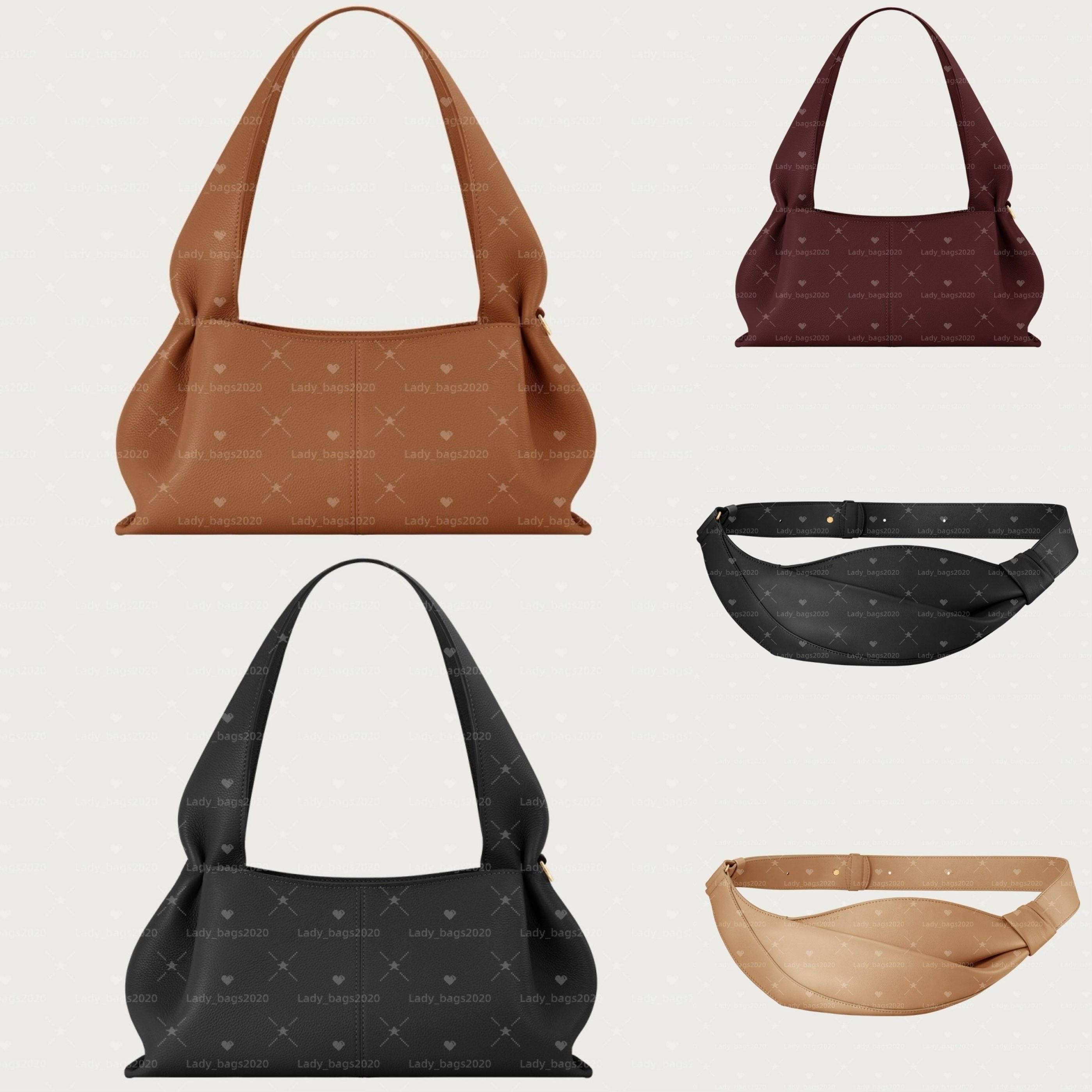 Nouveau Numero Neuf East West Sac Dix Demi-Lune Totes Cyme Neyu Sacs de poitrine 5A Tonca NANO Cuir de veau Mokki Sac à main de luxe Designer Ban