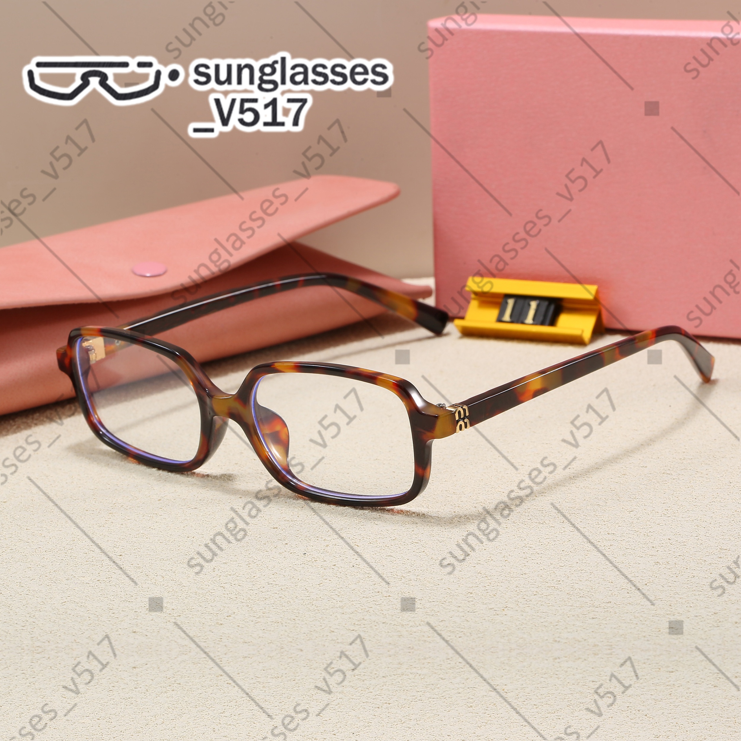 sunglasses designer women Rectangular sunglasses men oval glasses European and American elegance Classic retro style Eyeglasses PC frame Multi co-image-940363692