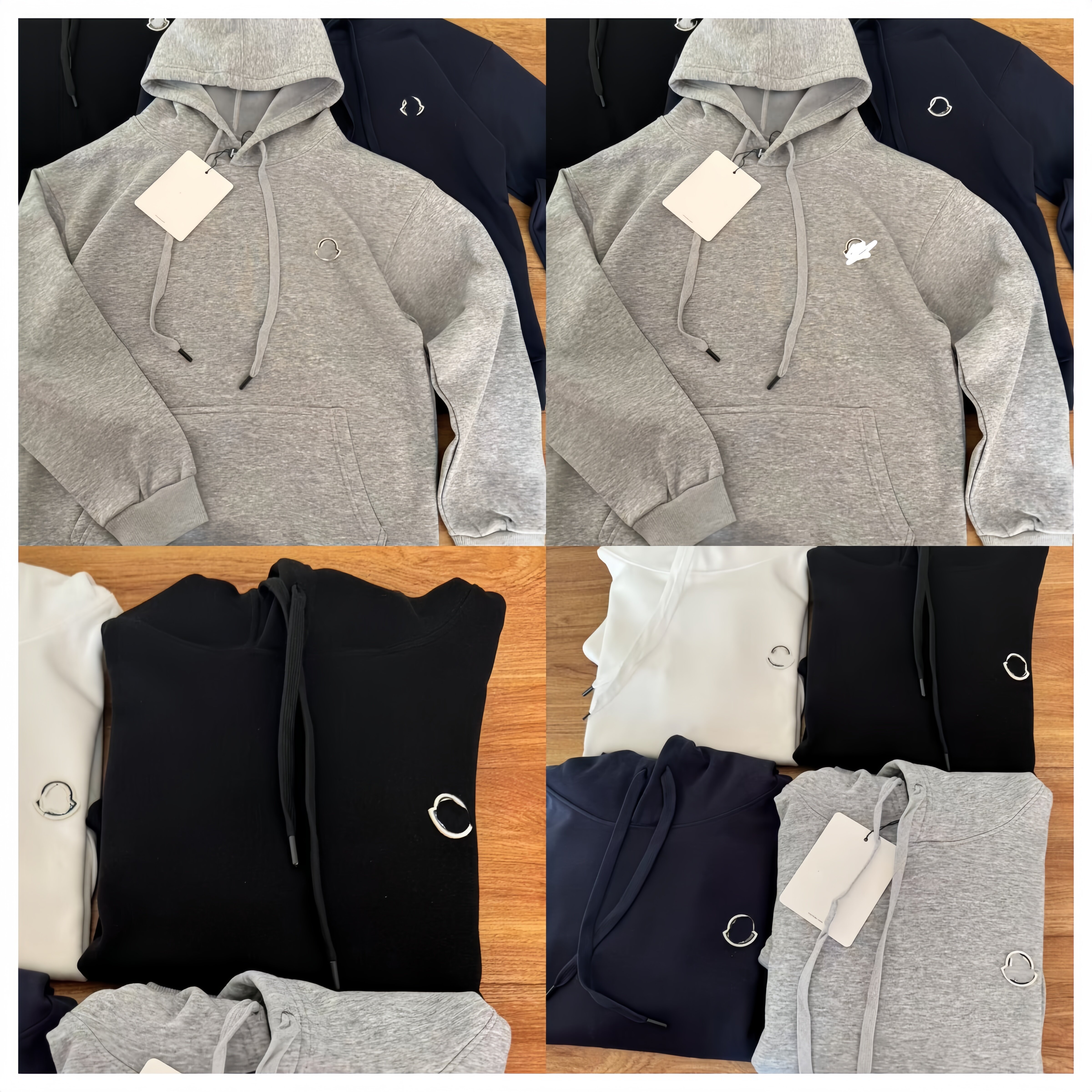 With Logo MON Brand Cotton Hoodie Pullover Plus Size 550G-800g Men Man Hooded Designer Wear Sweatshirt Jacket Boy big size 4XL5XL
