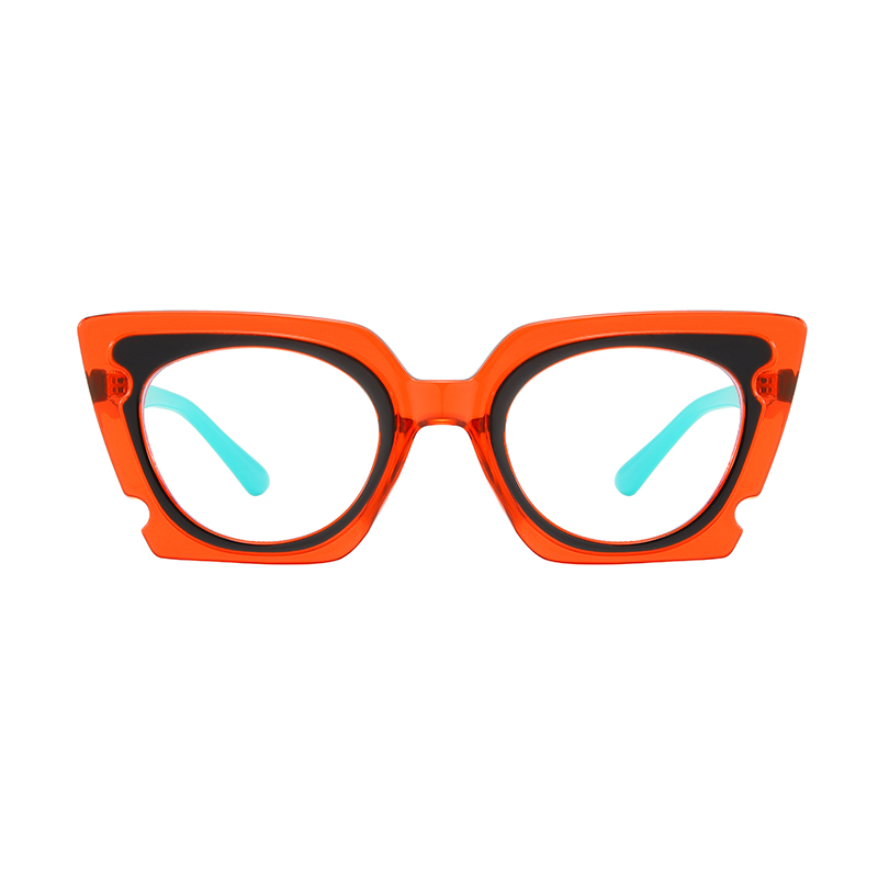 Montures de lunettes œil-de-chat vintage – Légères, prêtes sur ordonnance |4 couleurs : multicolore étoilé, rouge-noir, marron tortue, dégradé pa