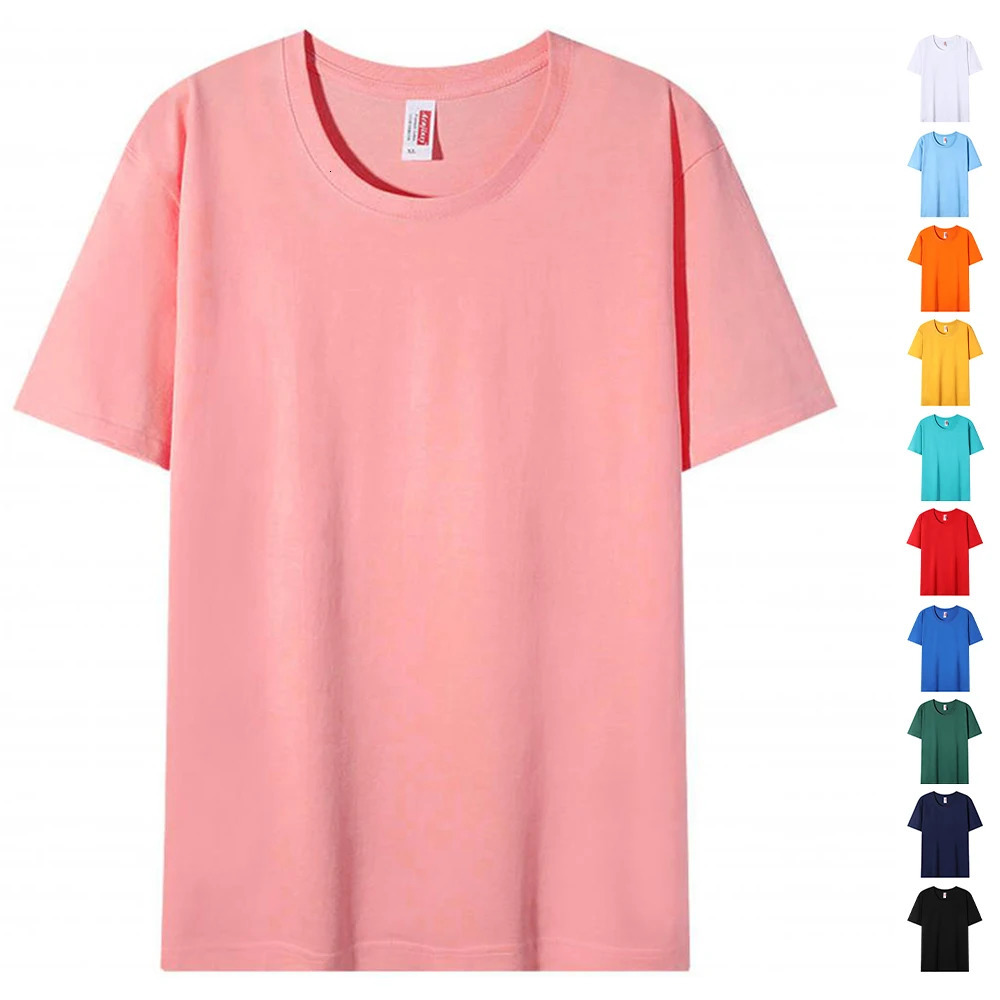 100 Cotton Bulk T Shirt Men High Quality Short Sleeve T-shirt Unisex Wholesale Plain White Tshirts For Men Camiseta Masculina 260113