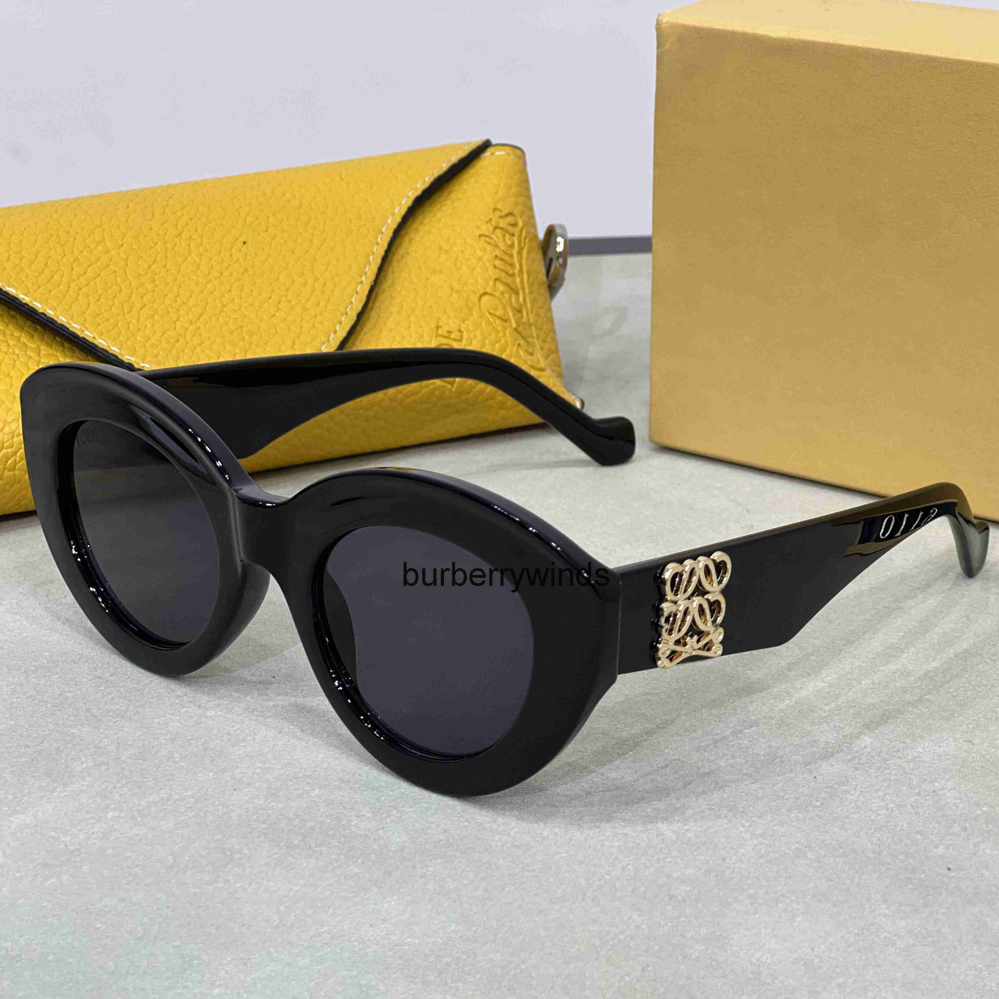 loewesunglasselys luxury designer sunglasses for women cat eye glasses with case irregular frame des loewesunglasseity LEK1-image-943548044