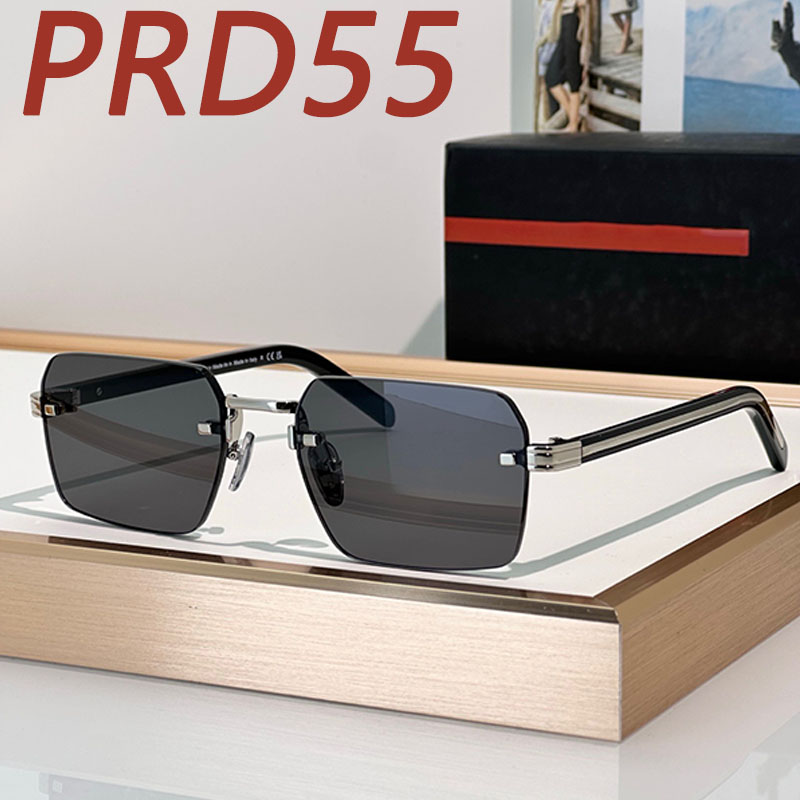 New Fashion Design Frameless Square Sunglasses Men Women Luxury Designer glasses SPRD55 Vacation Business Photography Style UV400 Comes with Box