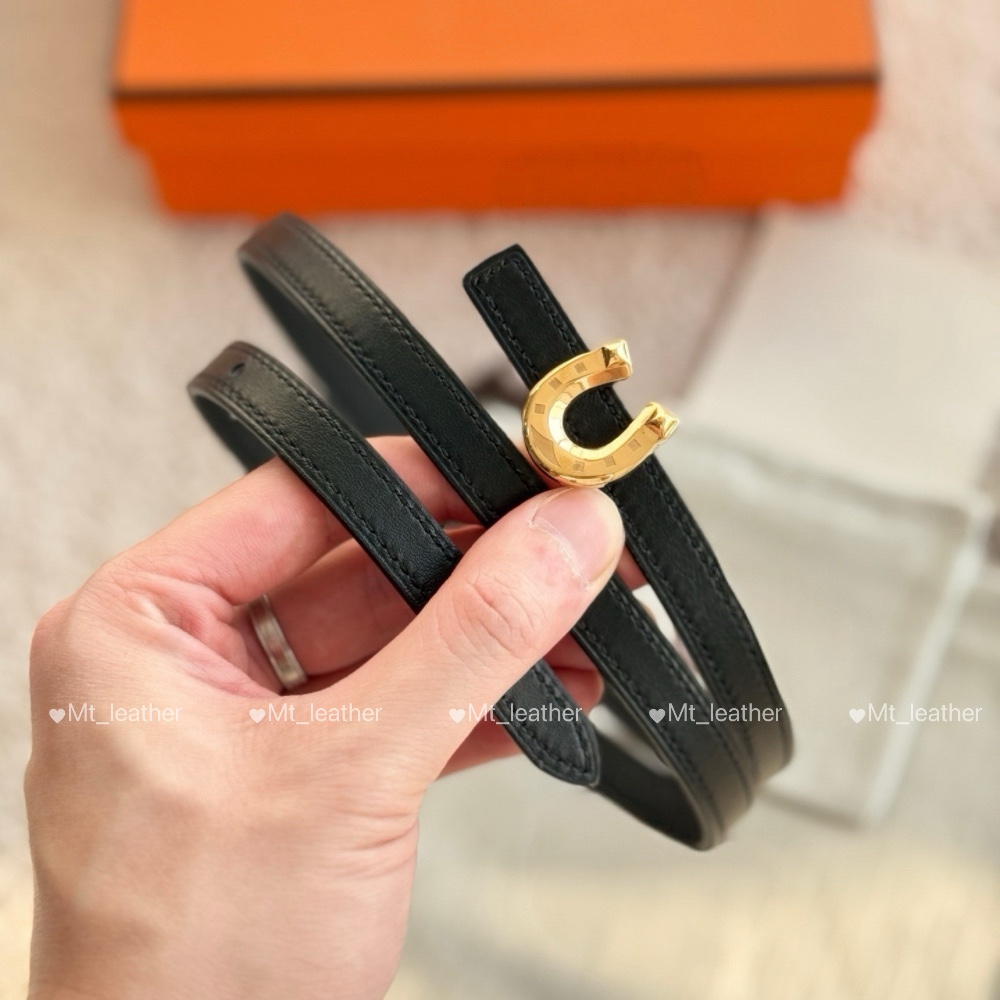 Womens designer leather thin belt luxury reversible small belt width 13mm gold silver buckle togo leather waistband match skirt pant coat hight q